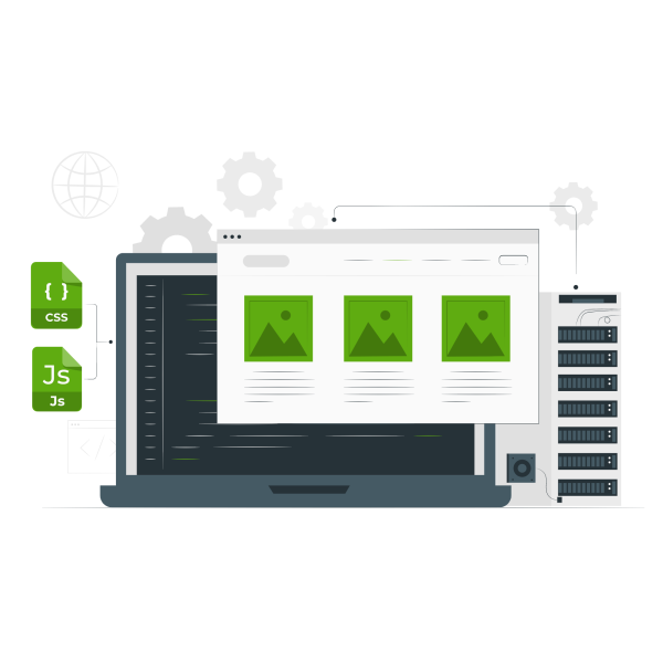 website functionality graphic