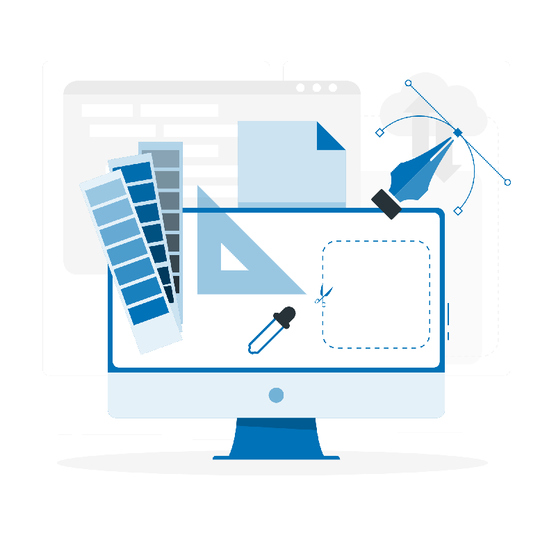 website brand kit illustration