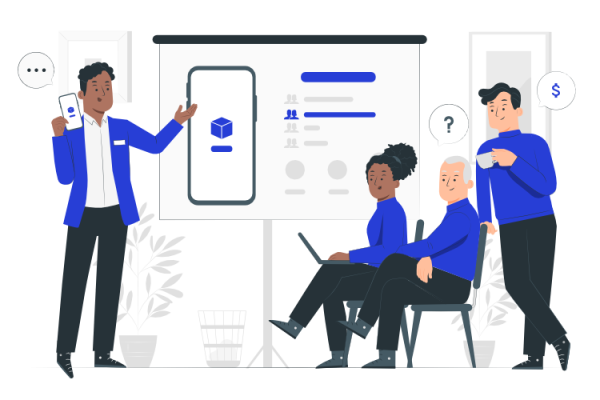 Website strategy Team graphic