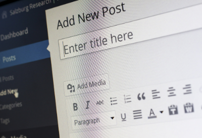 Add new post blank data entry field image