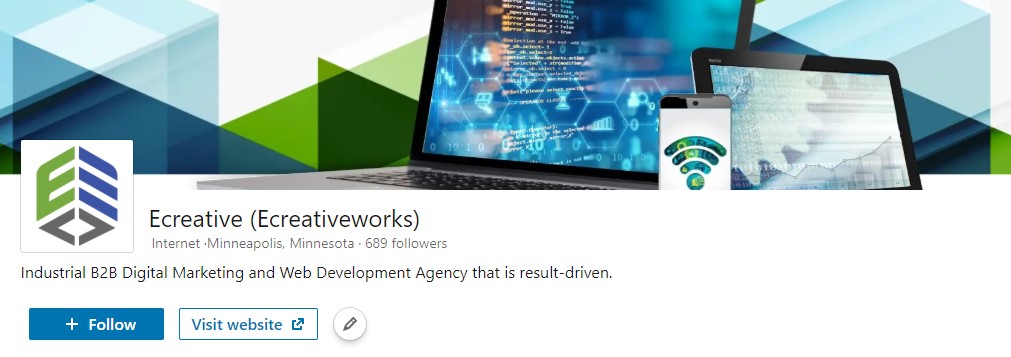 Ecreative LinkedIn business profile