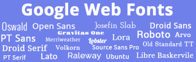 Google Web fonts