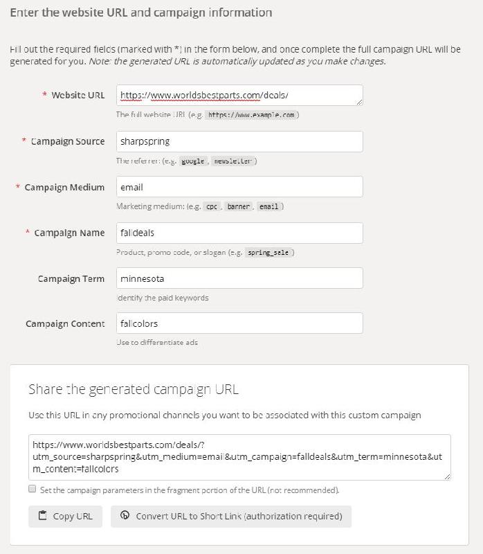 Url Builder Tool
