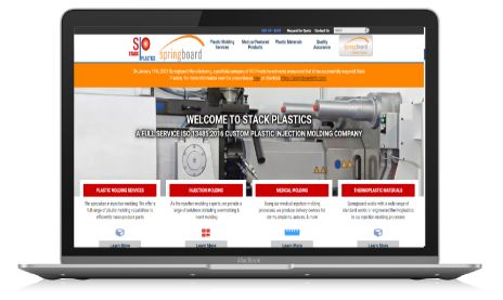 Stack Plastics website snapshot