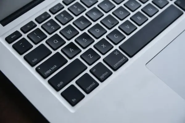 A laptop keyboard