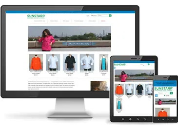 Sunstarr Apparel website snapshot