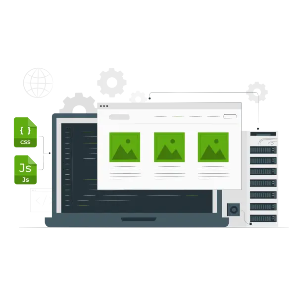 website functionality graphic