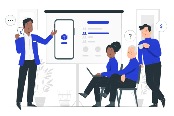 Website strategy Team graphic