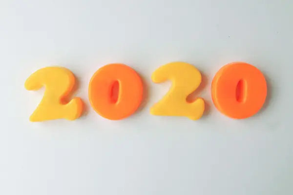 Orange letters spell out 2020 to mark recent Google algorithm updates